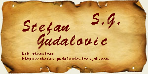 Stefan Gudalović vizit kartica
